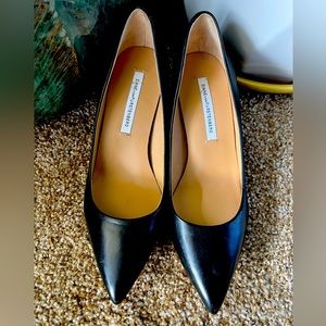 Diane von Furtsenberg Pointy Black Heels - NEVER WORN!